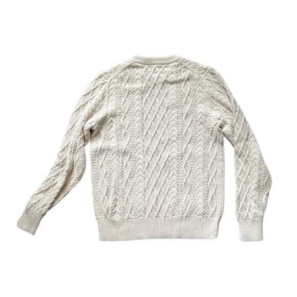 J Crew Cableknit Sweater - Cream Cable Knit - Picture 2 of 2
